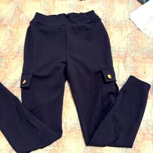 Navy Blue yoga pants with pockets